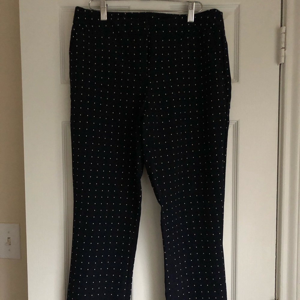 Black and white slacks